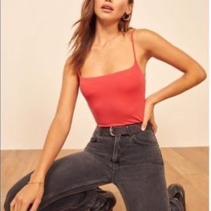 NWT Reformation Carrie Top in Apple Red